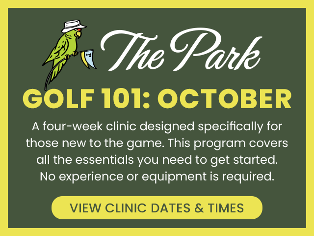 The Park Golf 101 October Banner